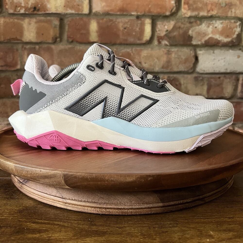 New Balance DynaSoft Nitrel v6 Womens 9 Trail Neutral Running Pink Gray Shoes - Picture 9 of 16